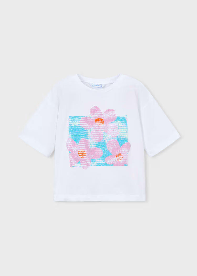 Mayoral: Flower T-shirt Set
