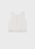 MAYORAL : Girls Pant Set with Embroidered Trim