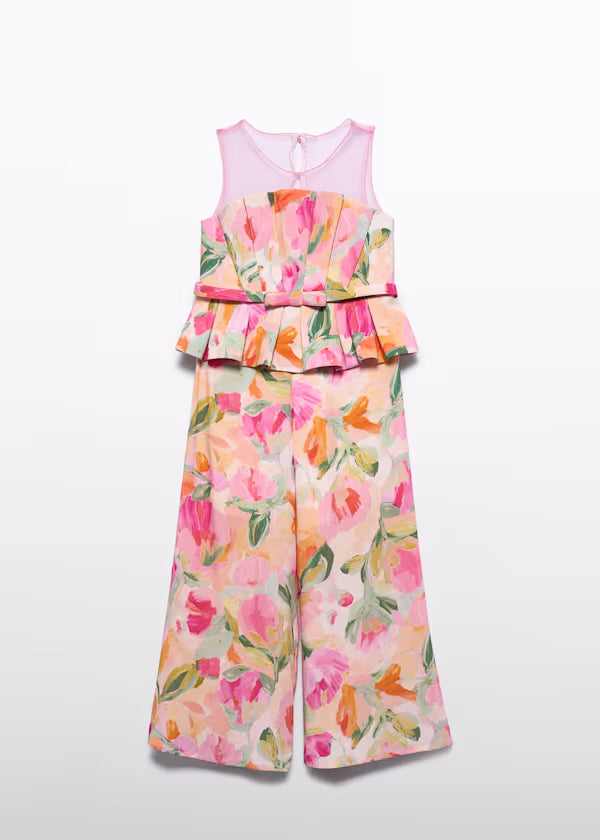 ABEL & LULA : Long Printed Viscose Jumpsuit