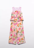 ABEL & LULA : Long Printed Viscose Jumpsuit