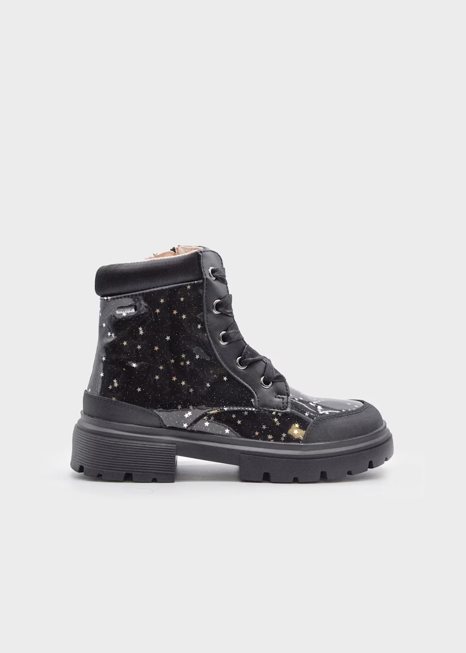 MAYORAL: GLITTER BIKER ANKLE BOOTS