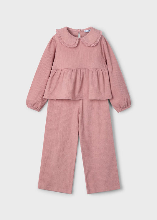 MAYORAL: GIRL KNIT PANTS AND SWEATER SET