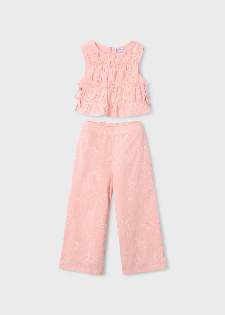 Mayoral: Girl Pants and Ruched Top Set