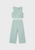 Mayoral: Girl Pants and Ruched Top Set