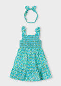 MAYORAL : Girl Printed Dress with Headband