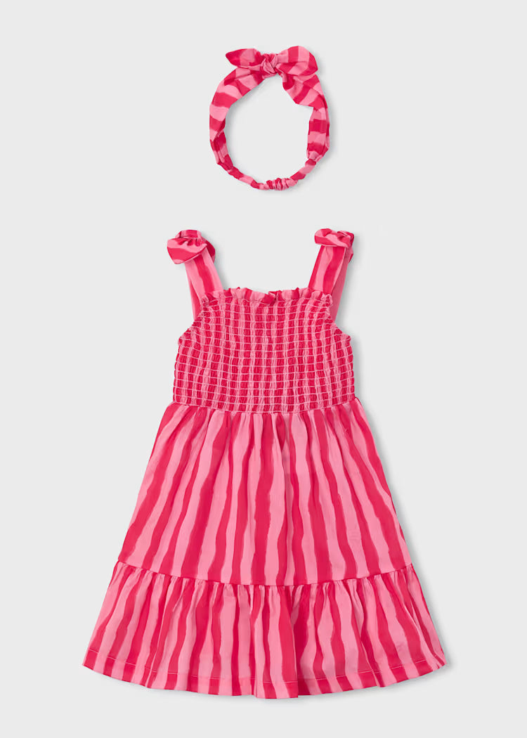 MAYORAL : Girl Printed Dress with Headband