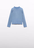 ABEL&LULA: SHINY RIBBED TURTLENECK SET