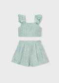 Mayoral: Girl Shorts and Ruffled Top Set