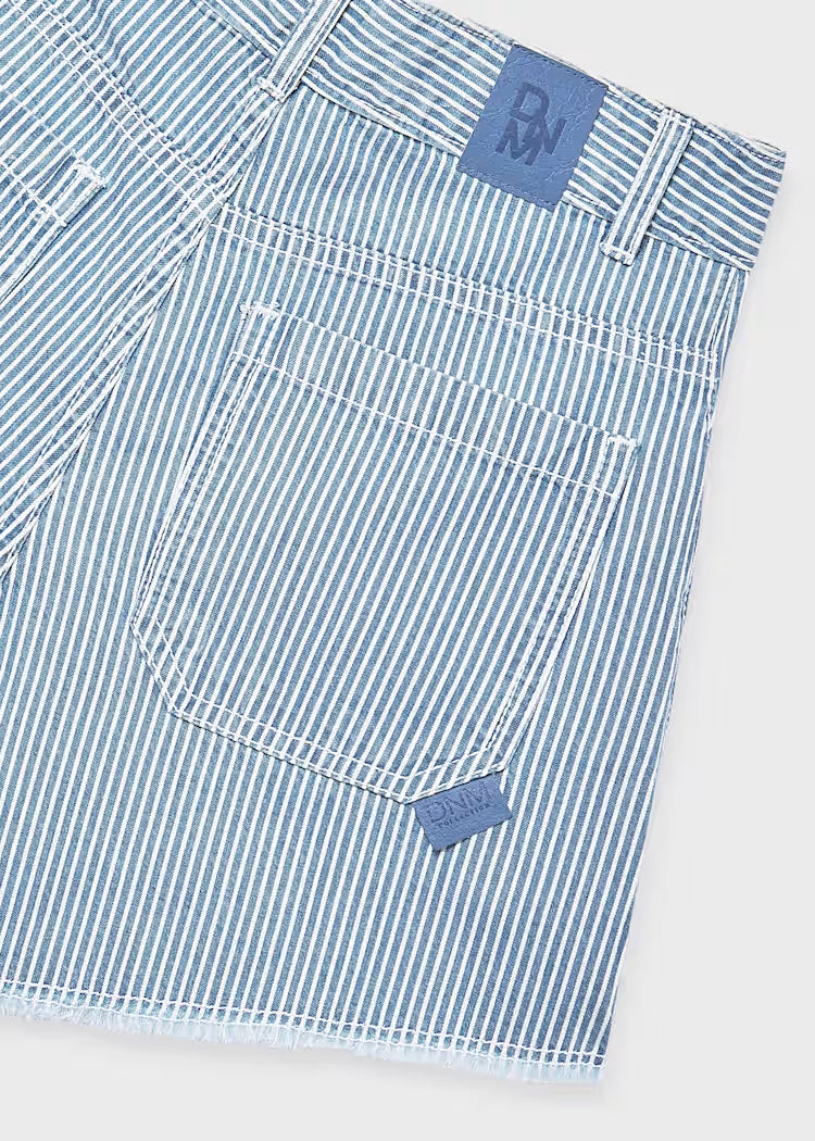 MAYORAL : Girl Striped Denim Top Set