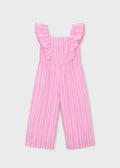 Mayoral: Girl Striped Jumpsuit