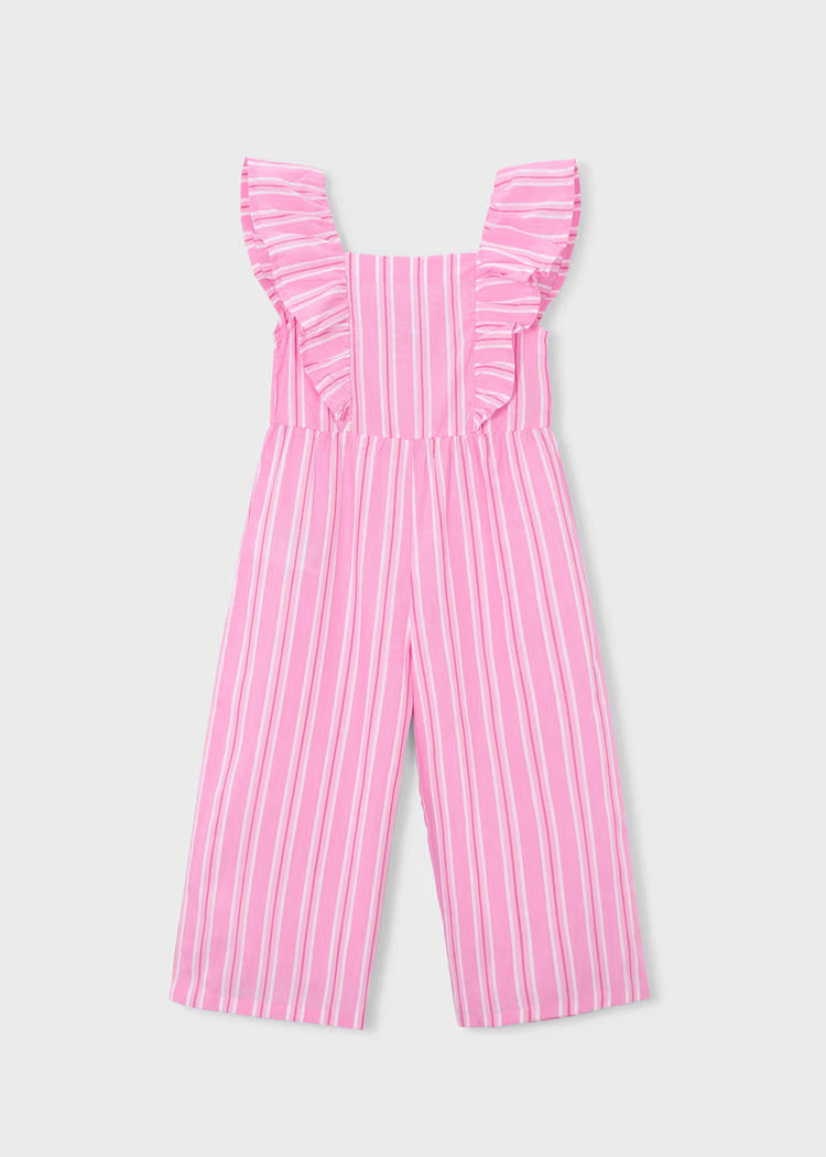 Mayoral: Girl Striped Jumpsuit