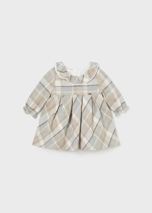 MAYORAL: L/S PLAID DRESS