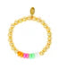 Pearl & Gold Beaded Stretch Bracelet