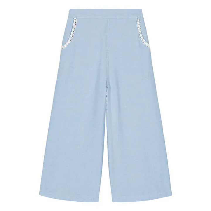 LOUISE MISHA : PANTS FLOR LIGHT BLUE