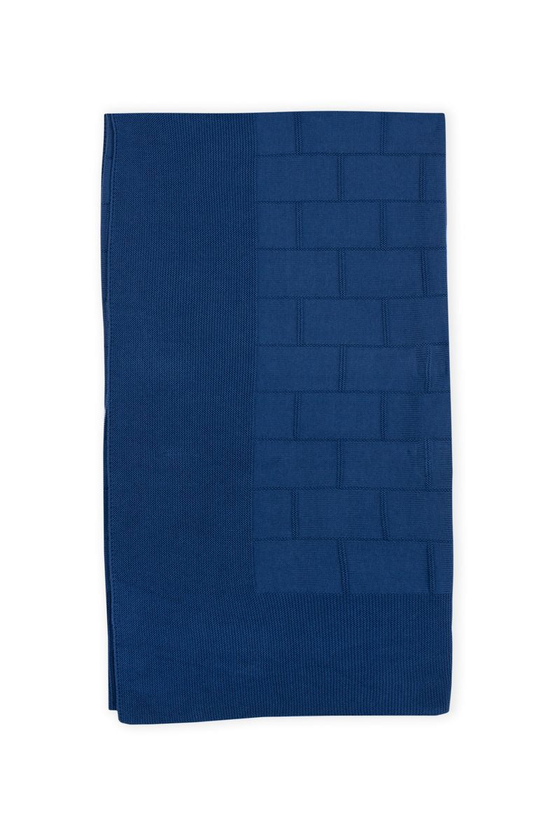 DK: Indigo Knit Blanket