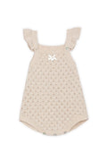 DK: Beige Knit Romper