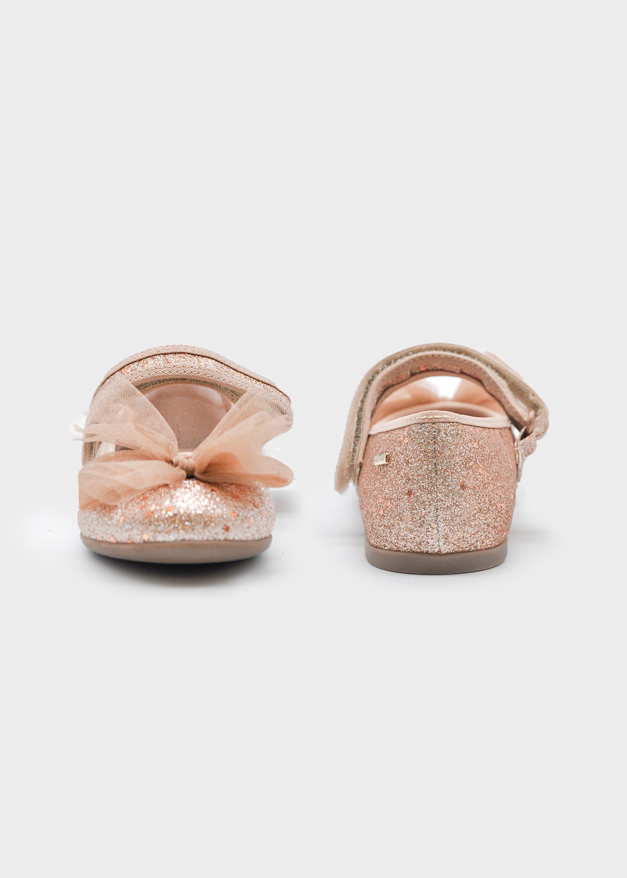 MAYORAL: GIRL BOW GLITTER MARY JANES