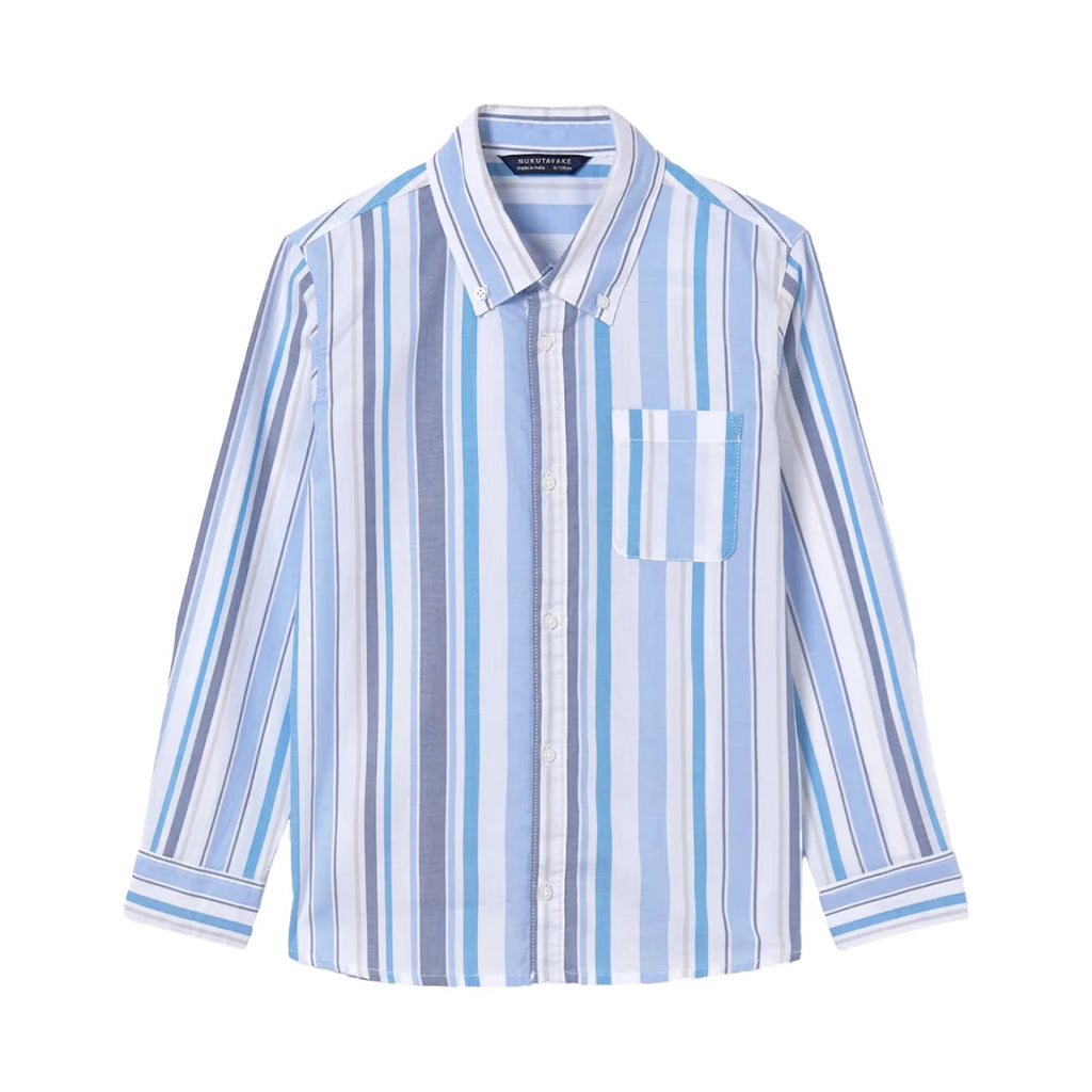 Mayoral: Blues Striped Button