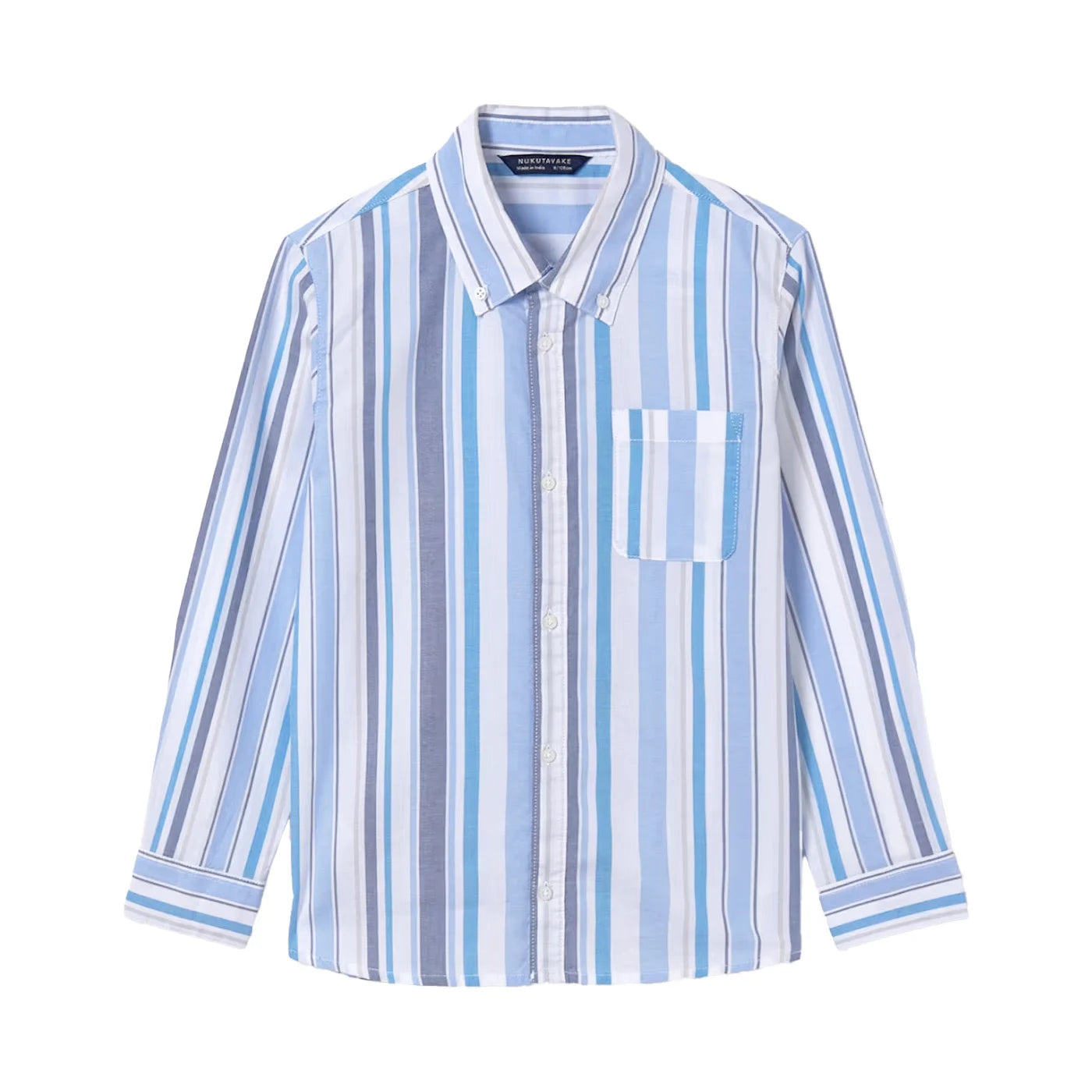 Mayoral: Blues Striped Button