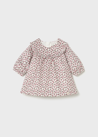 MAYORAL: FLORAL PRINTED NEWBORN GIRL DRESS