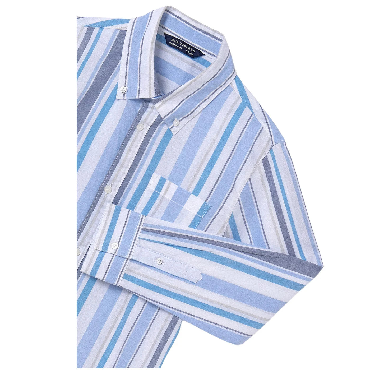Mayoral: Blues Striped Button