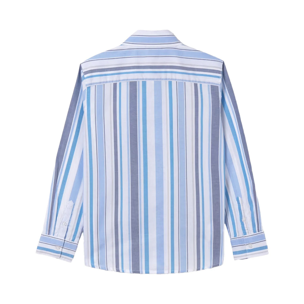 Mayoral: Blues Striped Button