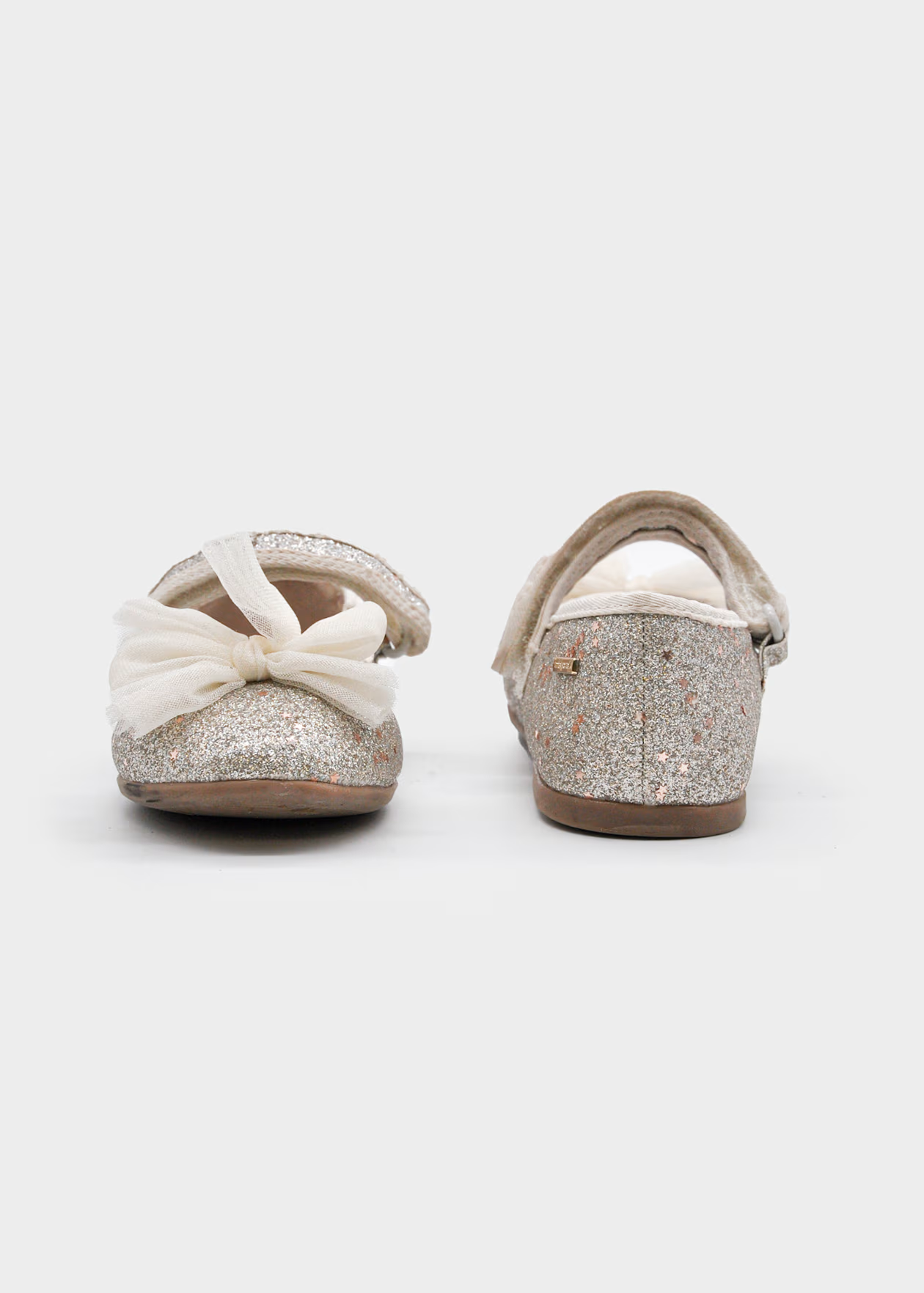 MAYORAL: GIRL BOW GLITTER MARY JANES