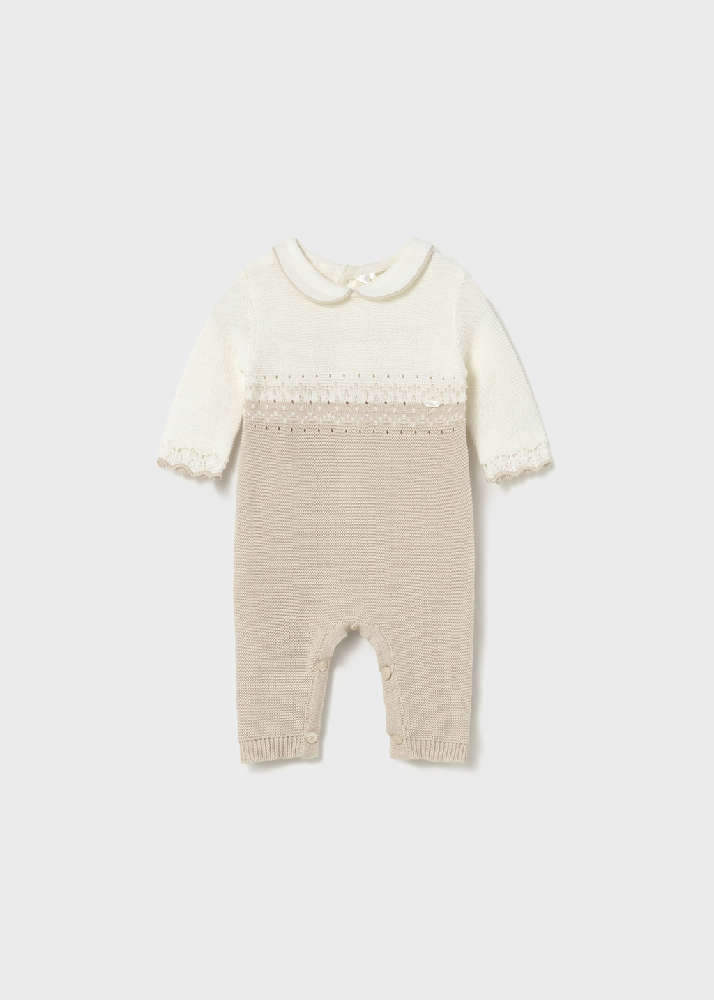 MAYORAL: NEWBORN GIRLS KNIT ONE-PIECE