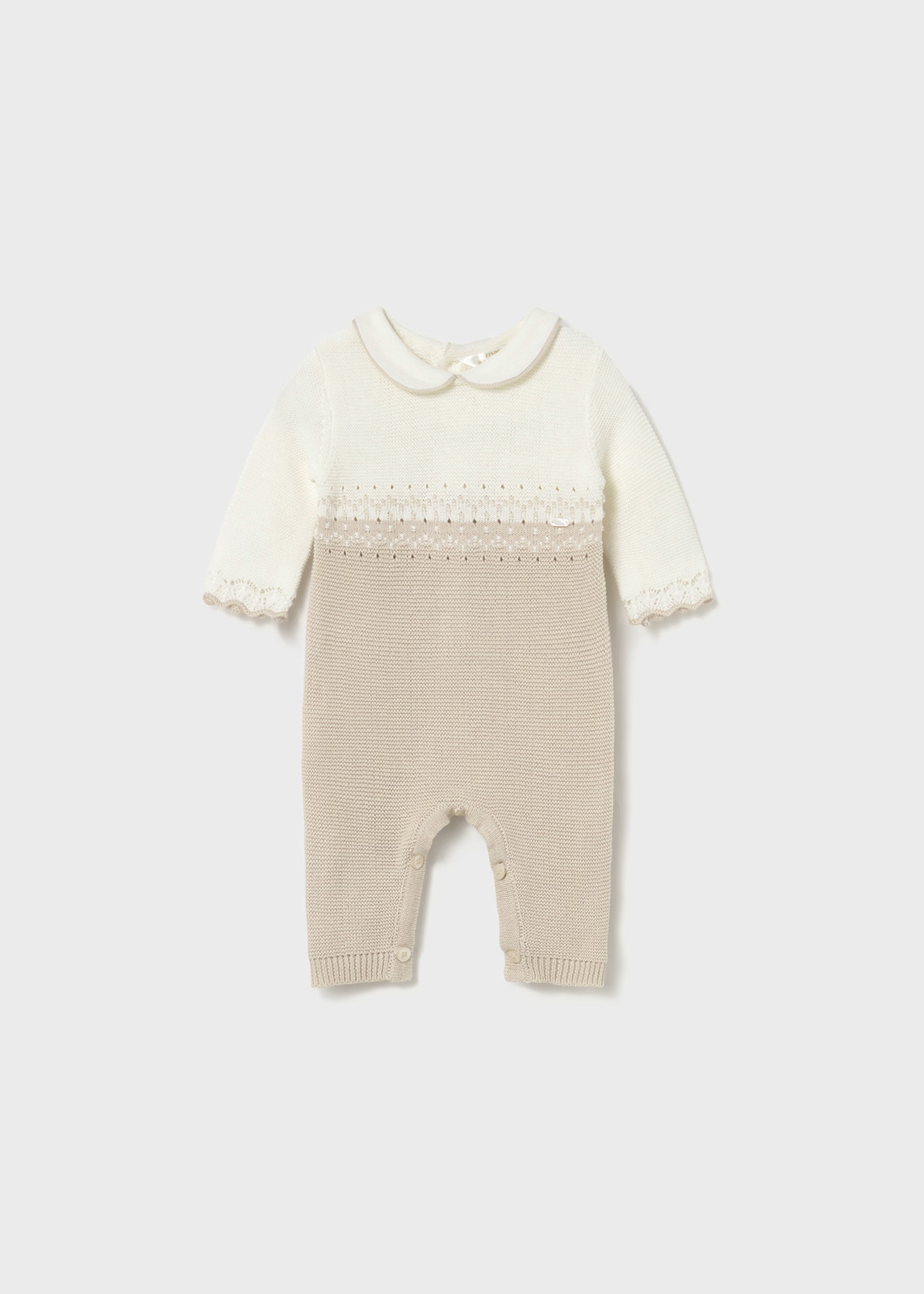 MAYORAL: NEWBORN GIRLS KNIT ONE-PIECE