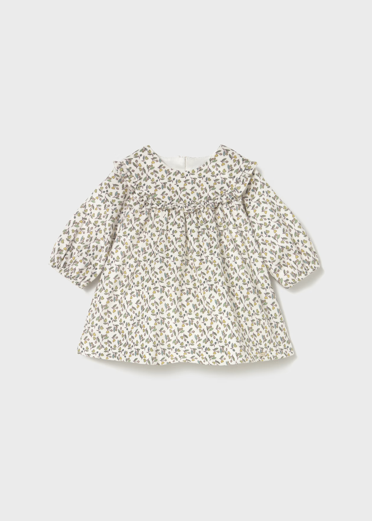 MAYORAL: FLORAL PRINTED NEWBORN GIRL DRESS
