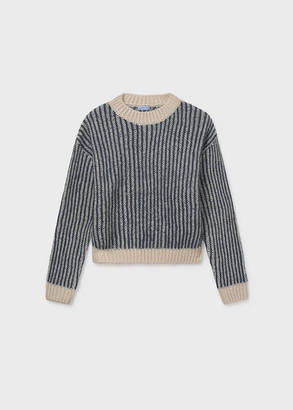 MAYORAL: STRIPED KNIT SWEATER AND LEGGING SET
