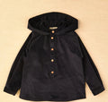 JOSE VARON : "Samuel" Navy Hooded Shirt