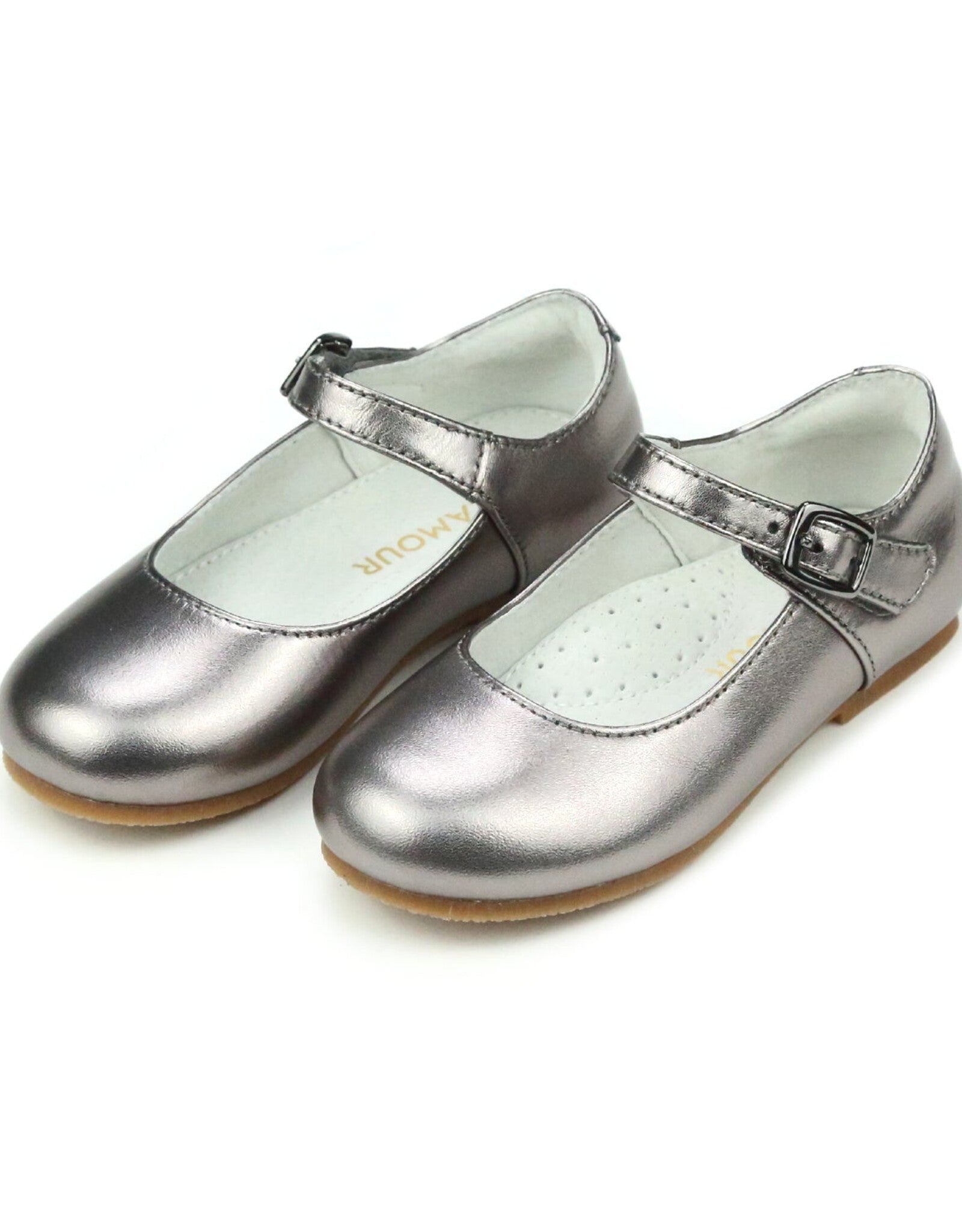 L'AMOUR: PEWTER SHIMMER SHOES