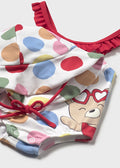 MAYORAL: Polka Dot Bear Swimsuit Rojo