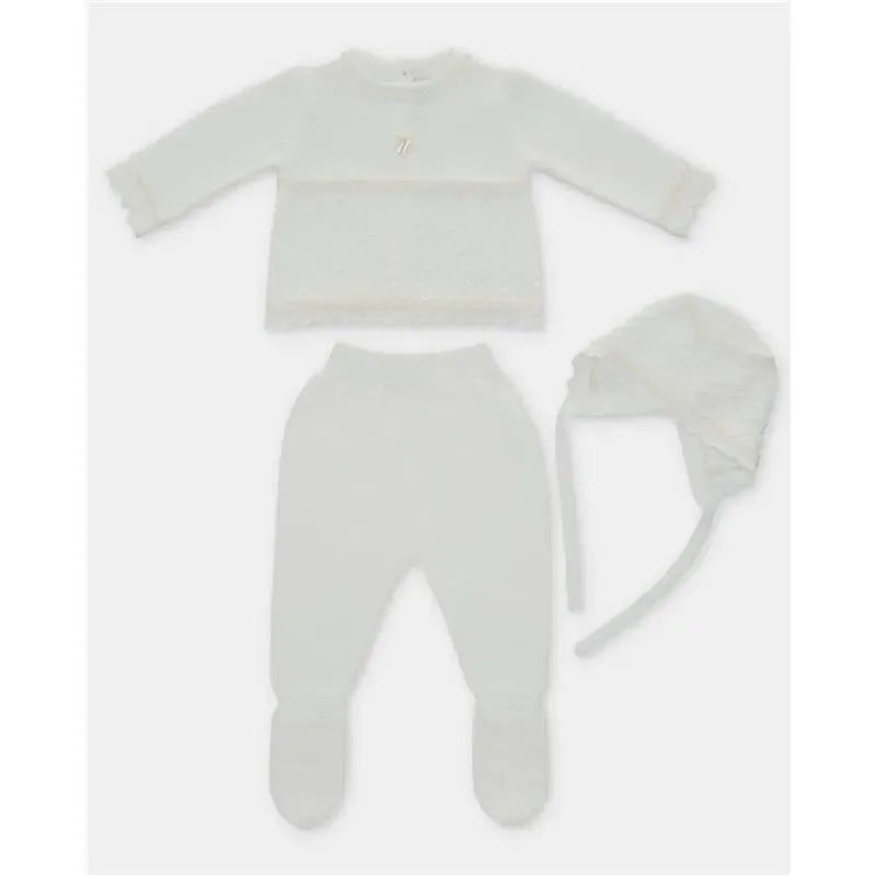 MARTIN ARANDA: WHITE CREAM SWEATER SET