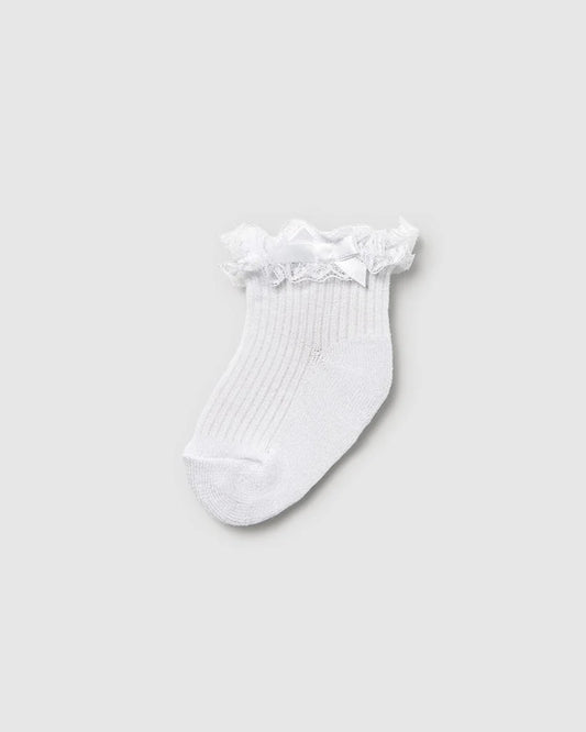MAYORAL: Ruffle Bow Sock