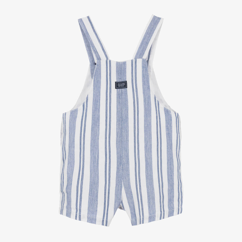 MAYORAL : BOYS BLUE STRIPED ROMPER