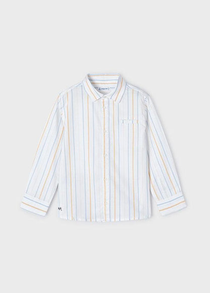 MAYORAL: BOYS STRIPED L/S SHIRT
