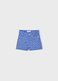MAYORAL: GIRLS BLUE PATTERNED SHORTS