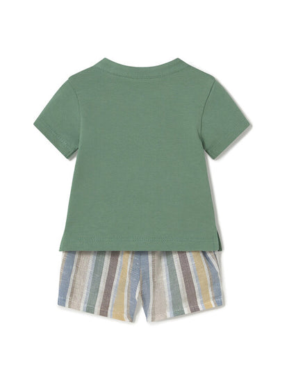 MAYORAL: BOYS MULTI COLOR SHORT SET