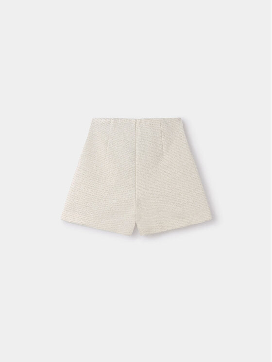 Mayoral: White Gold Button Short