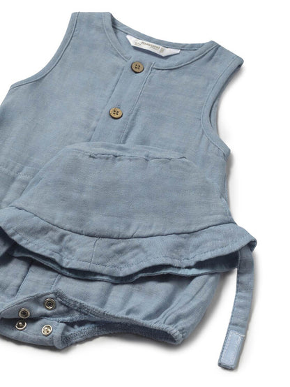MAYORAL: BOYS ROMPER W/BUCKET HAT