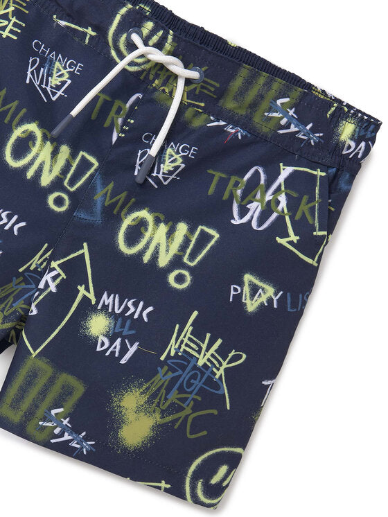 MAYORAL : BOYS SMILEY FACE BOY SWIM TRUNKS