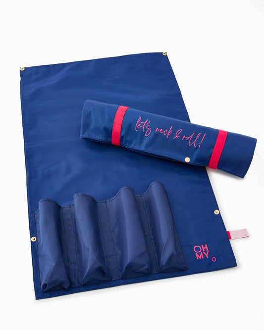 OH MY MAHJONG : NAVY LET'S RACK & ROLL BAG
