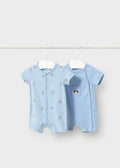 MAYORAL : Newborn Boy 2-Pack Romper Set
