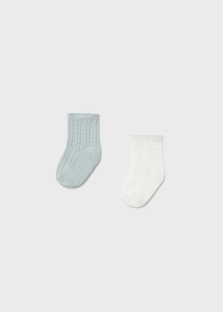 Mayoral: Newborn Boy 2-Pack Socks