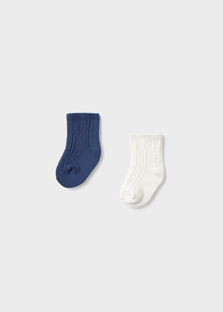 Mayoral: Newborn Boy 2-Pack Socks