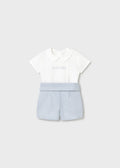 MAYORAL : Newborn Boy Dress Shorts and Shirt Set