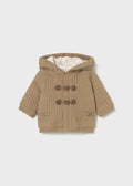 MAYORAL: NEWBORN BOY LINED KNIT CARDIGAN