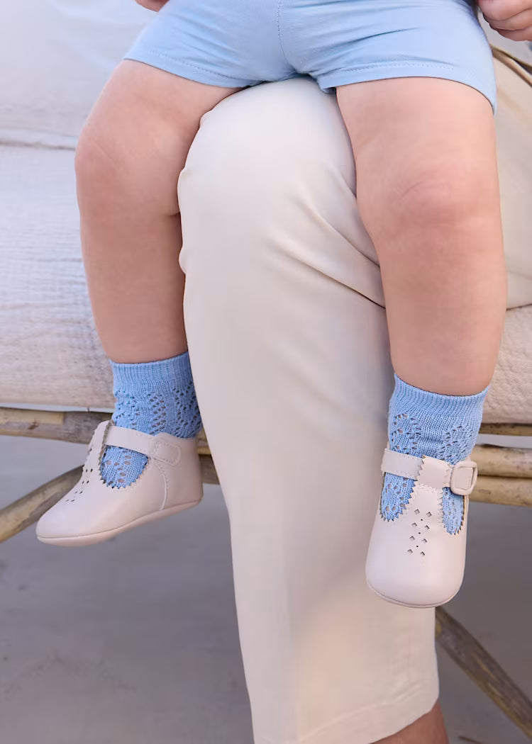 MAYORAL : Newborn Boy Openwork Shoes